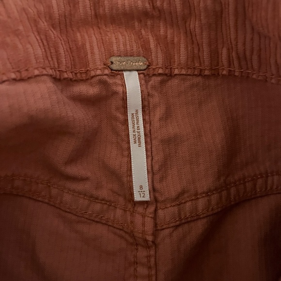 Free People Terracotta Corduroy Mini Skirt - Picture 3 of 3